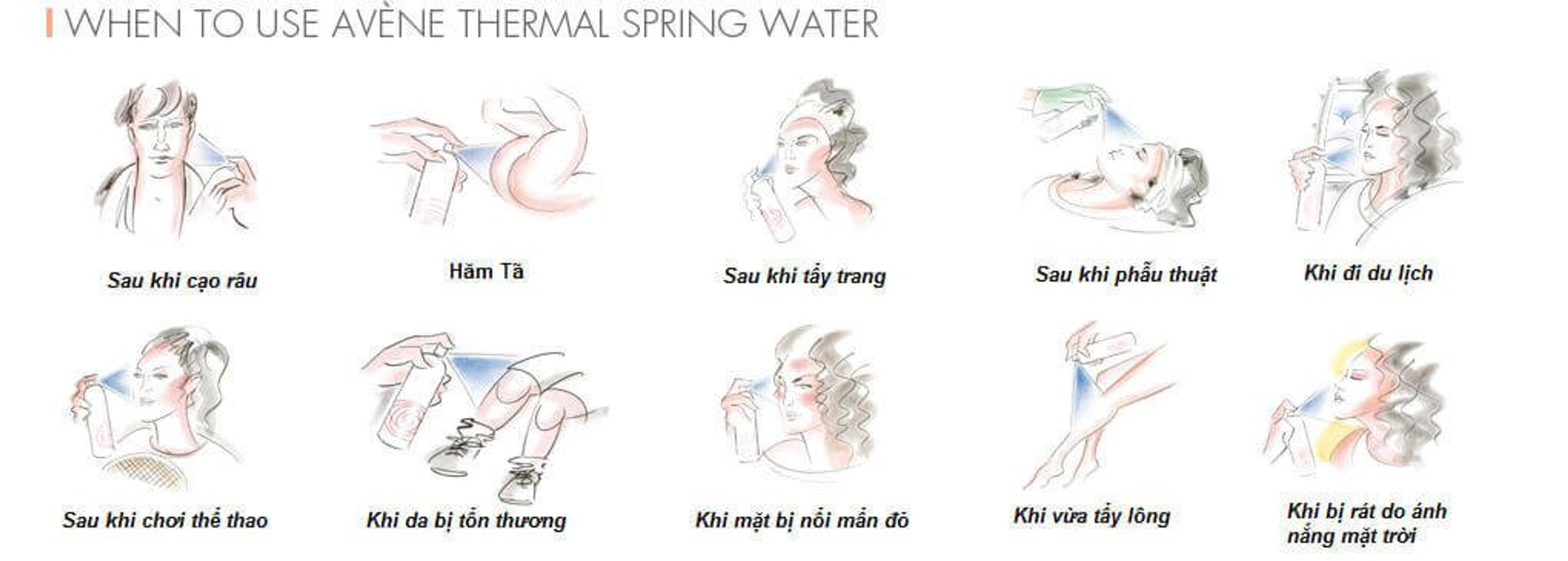 Xịt Khoáng Avène Thermal Spring Water hỗ trợ làm dịu da 2