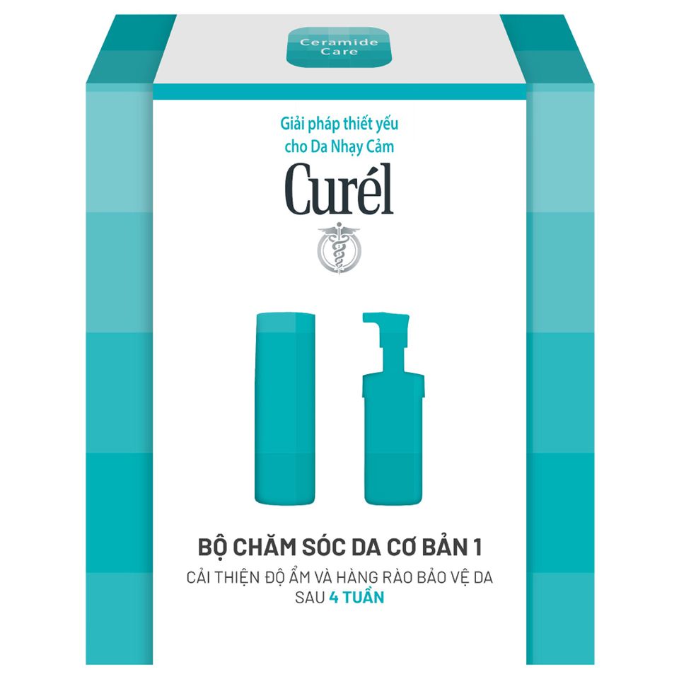 Bộ sản phẩm chăm sóc da cơ bản 1 Curel (Sữa dưỡng da Curel 120ml và sữa rửa mặt dạng bọt 90ml) hiện đã có mặt tại Chiaki.vn.