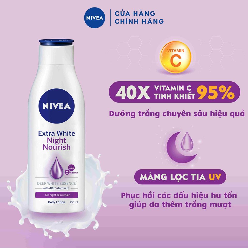 Sữa dưỡng thể Nivea Extra White Body Lotion 4