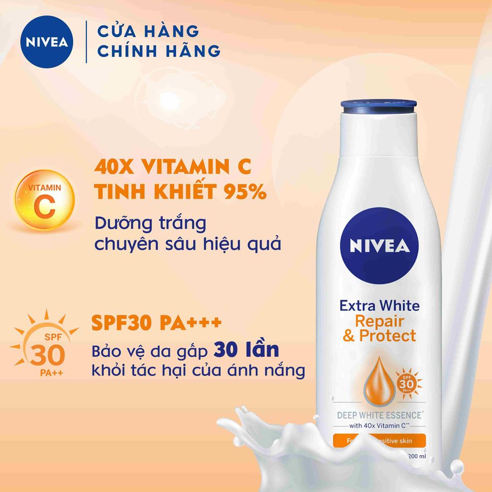 Sữa dưỡng thể Nivea Extra White Body Lotion 3