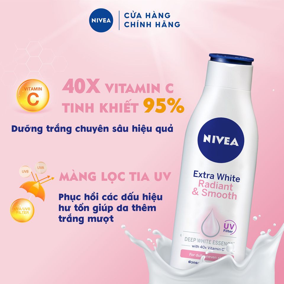 Sữa dưỡng thể Nivea Extra White Body Lotion 5