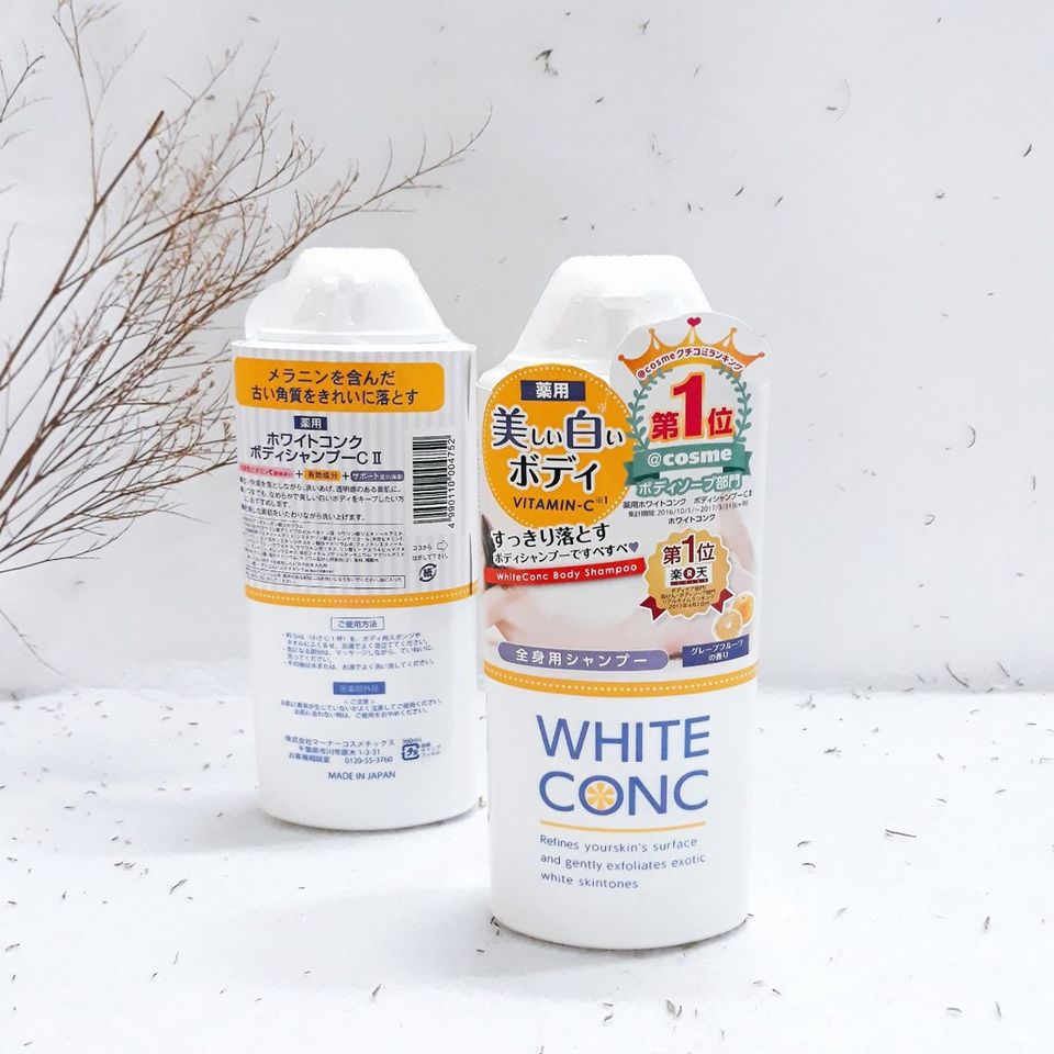 Sữa tắm hỗ trợ làm sáng da White Conc Body Shampoo 360ml 2
