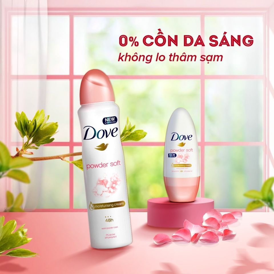 Mua Xịt Khử Mùi Dove Dưỡng Da Sáng Mịn Dove Powder Soft tại Chiaki.vn