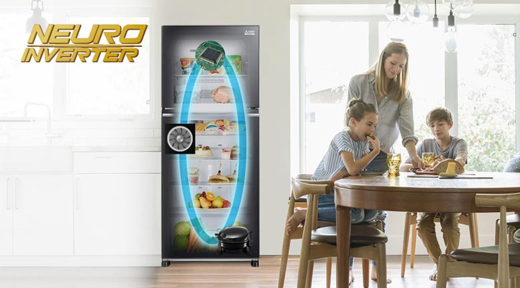 Tủ lạnh được trang bị công nghệ Neuro Inverter