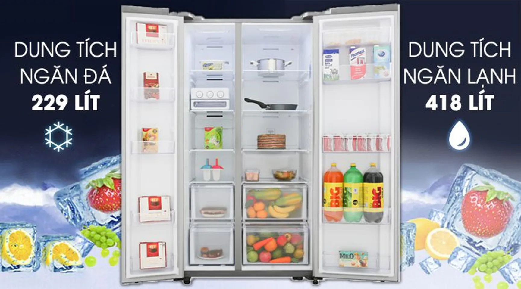 Tủ lạnh Samsung RS62R5001M9/SV inverter 655 lít 2