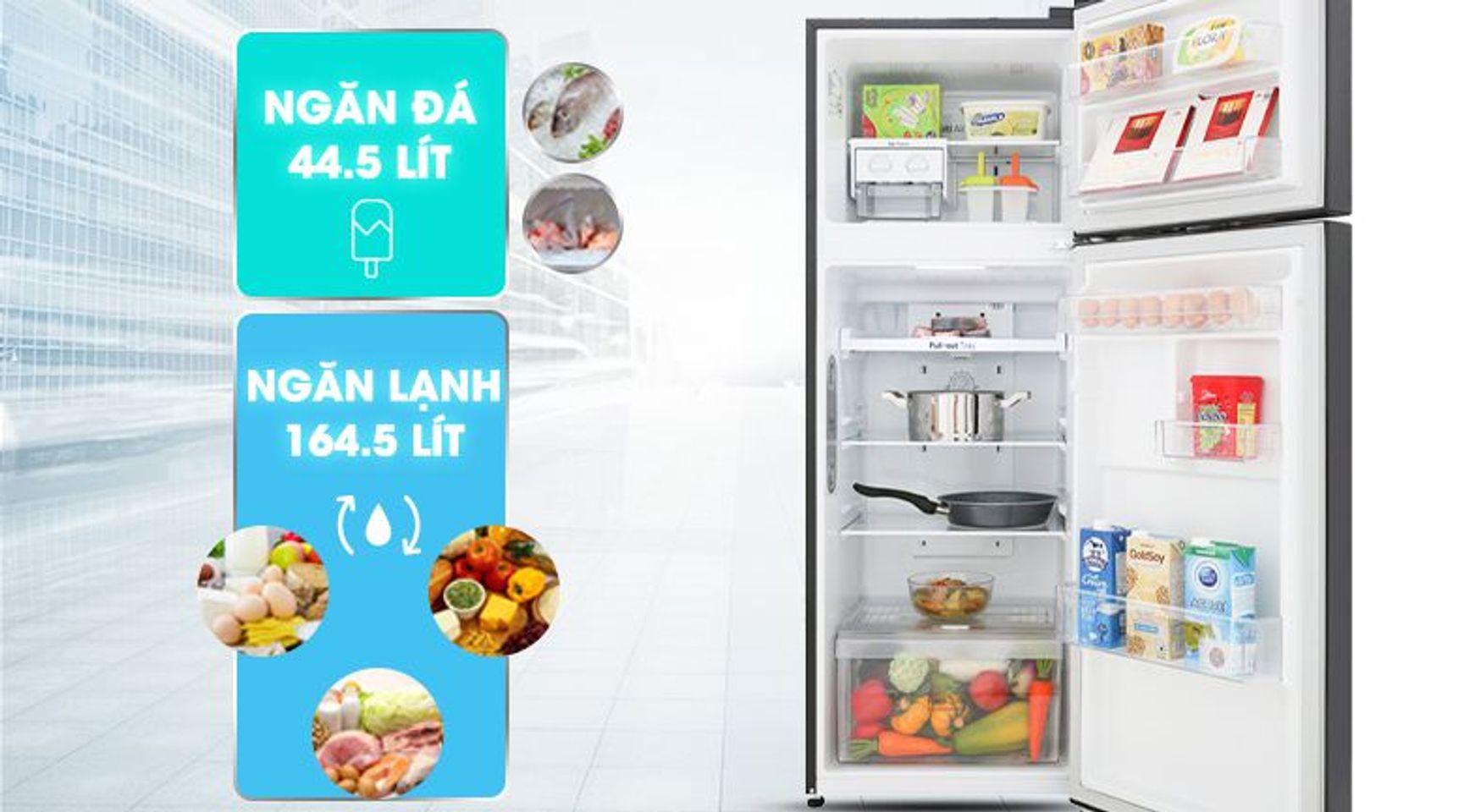 Tủ lạnh LG GN-M208BL inverter 209 lít 2