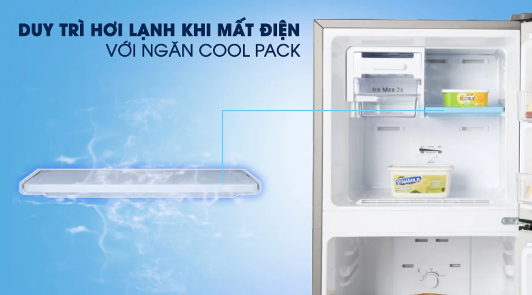 Tủ lạnh Samsung RT20HAR8DBU/SV inverter 208 lít 6
