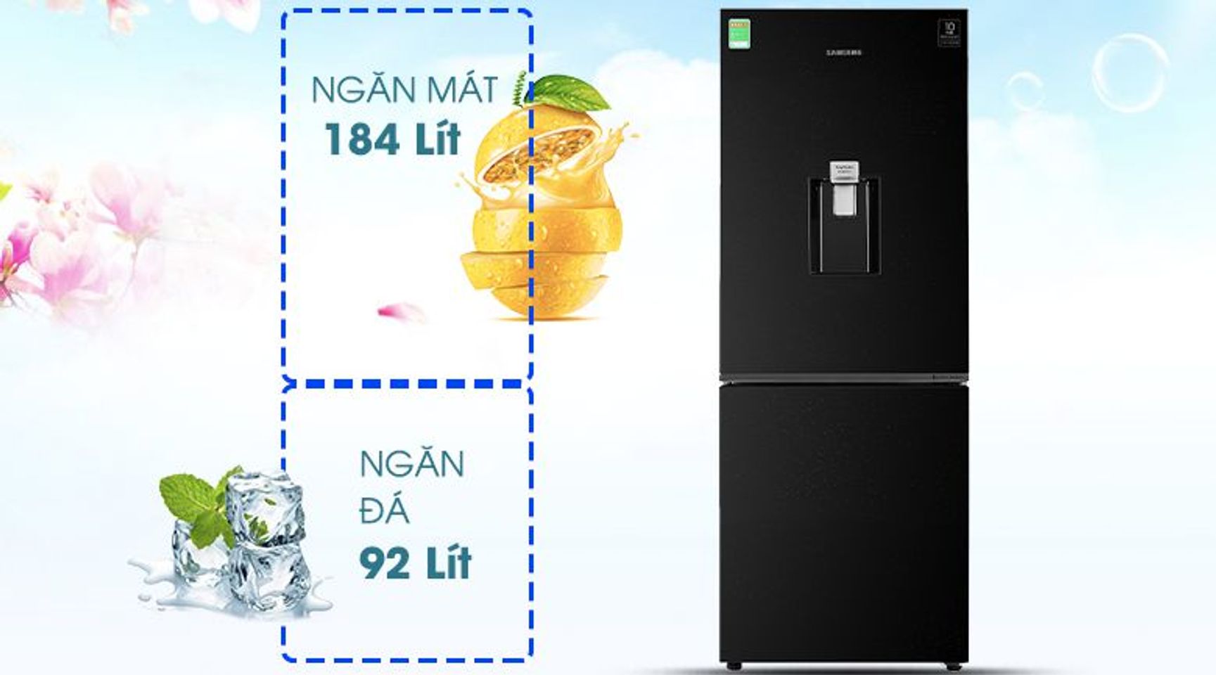Tủ lạnh Samsung RB27N4170BU/SV inverter 276 lít 2