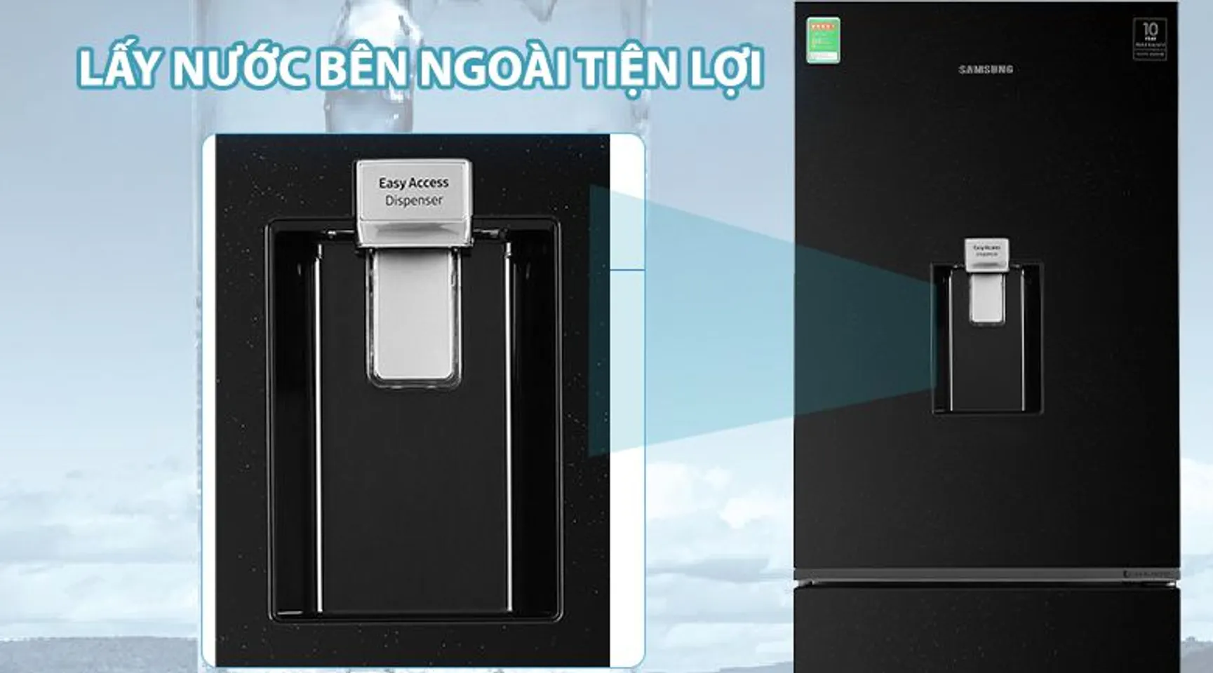 Tủ lạnh Samsung RB30N4170BU/SV inverter 307 lít 8