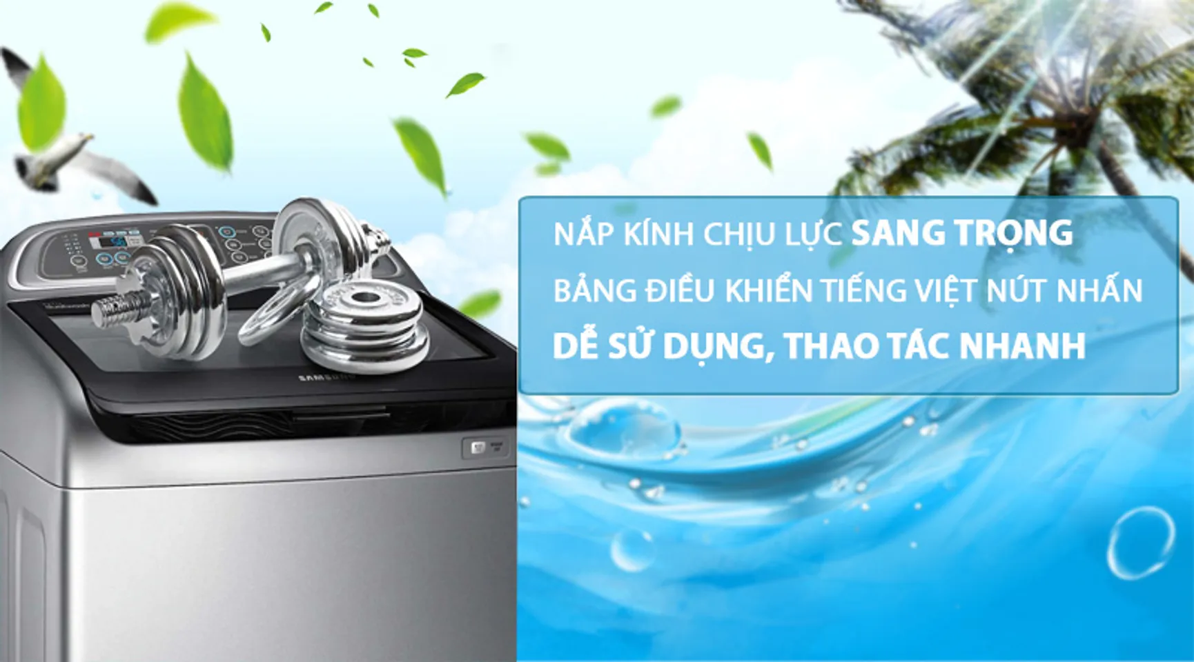 Máy giặt Samsung WA85T5160BY/SV Inverter 8.5kg 1