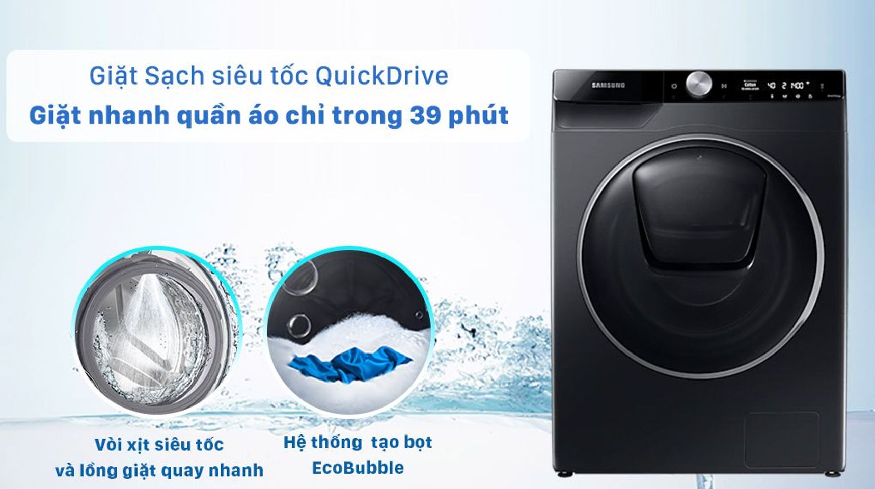 Máy giặt Samsung WW10TP54DSB/SV inverter 10 Kg 2