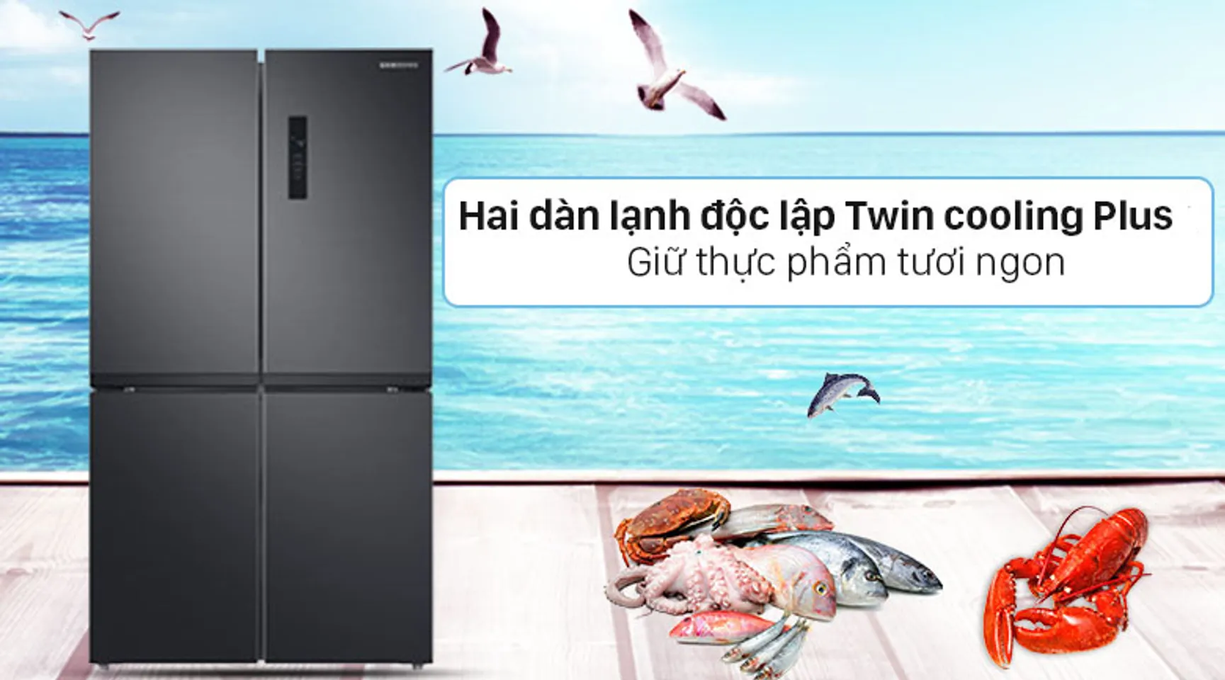 Tủ lạnh Samsung RF48A4000B4/SV inverter 488 lít 2