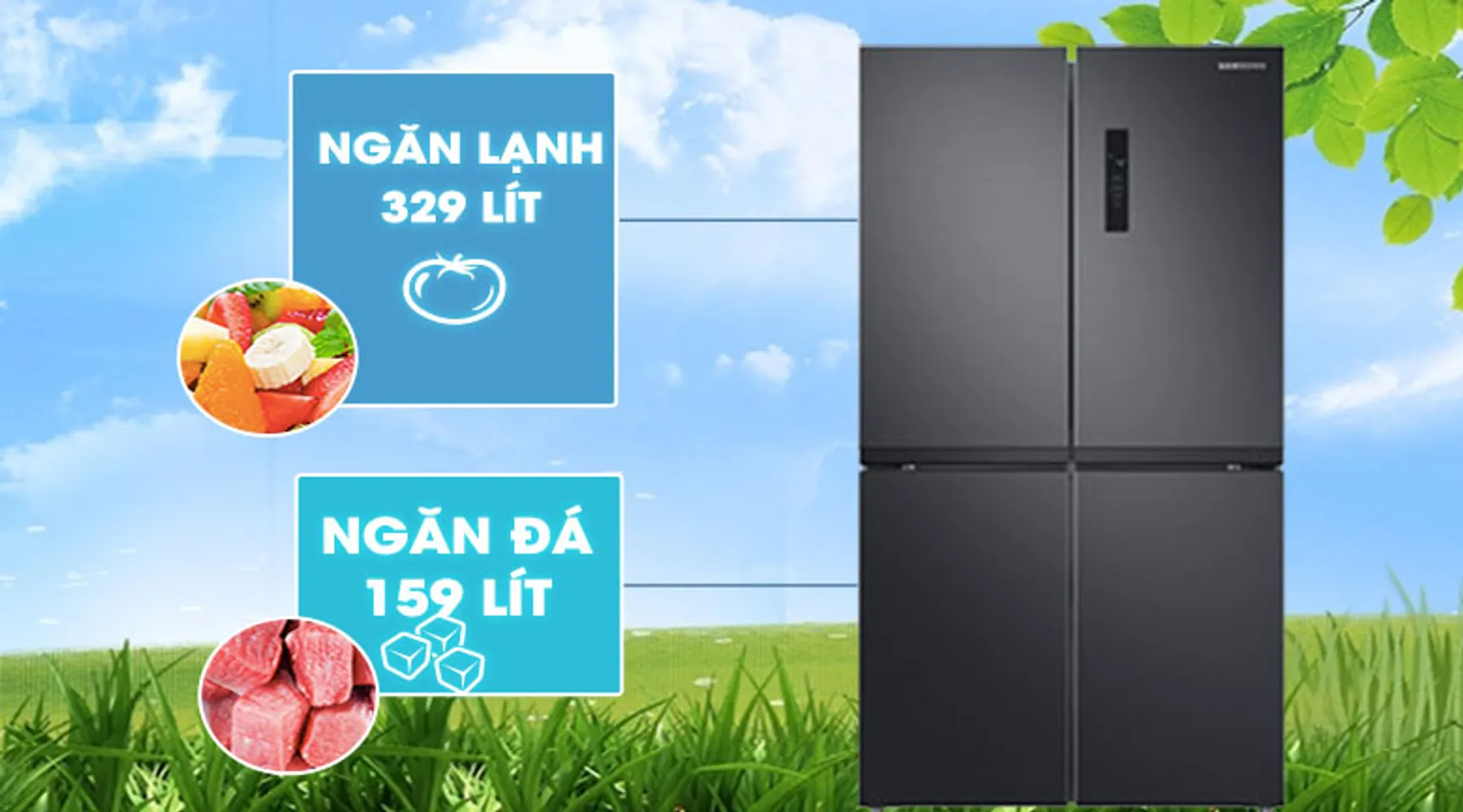 Tủ lạnh Samsung RF48A4000B4/SV inverter 488 lít 6