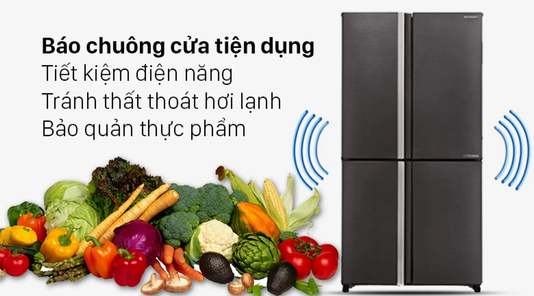 Tủ lạnh Sharp SJ-FX640V-SL inverter 572 lít 8