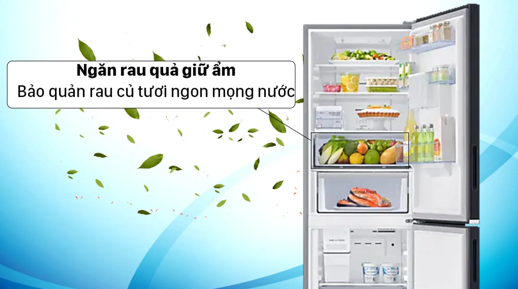 Tủ lạnh Samsung RB30N4190BU/SV inverter 307 lít 3