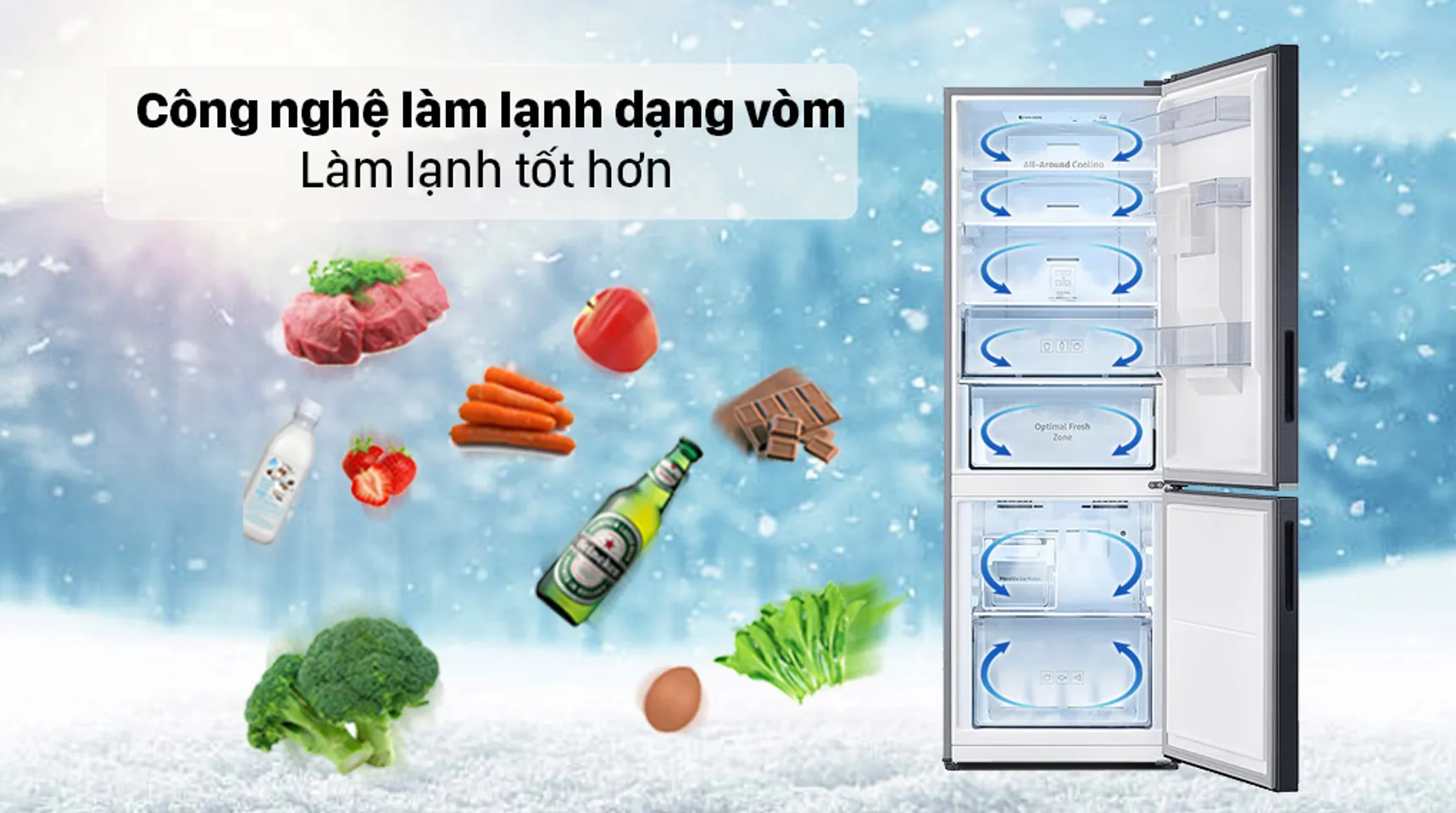 Tủ lạnh Samsung RB30N4190BU/SV inverter 307 lít 5