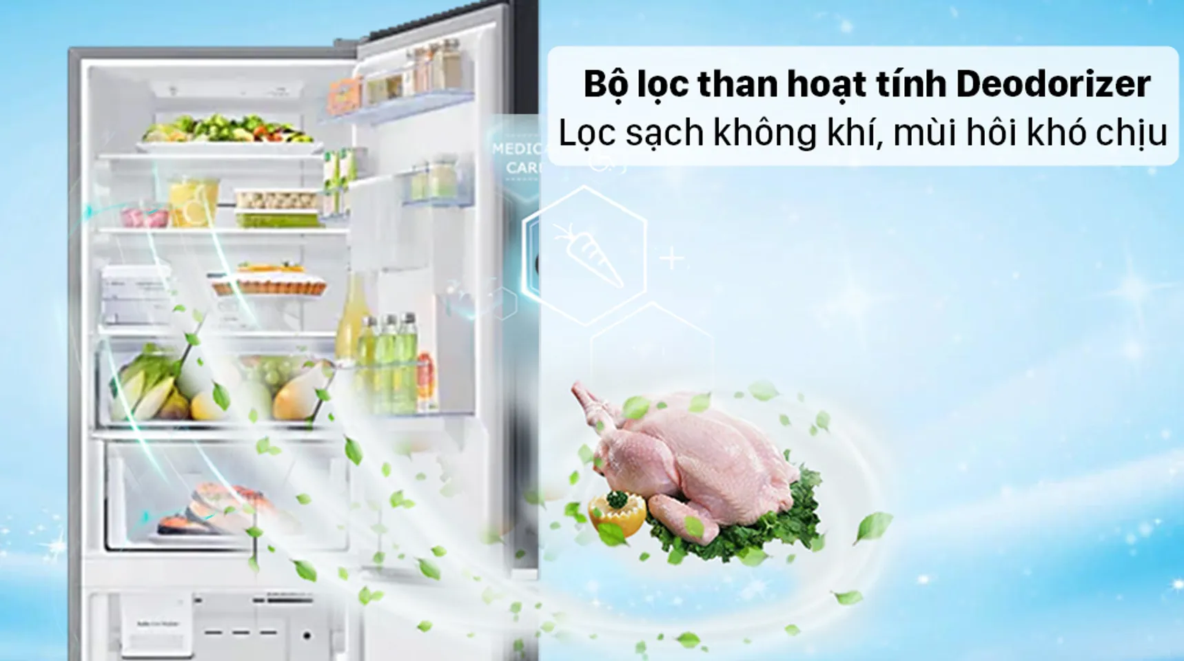 Tủ lạnh Samsung RB30N4190BU/SV inverter 307 lít 6