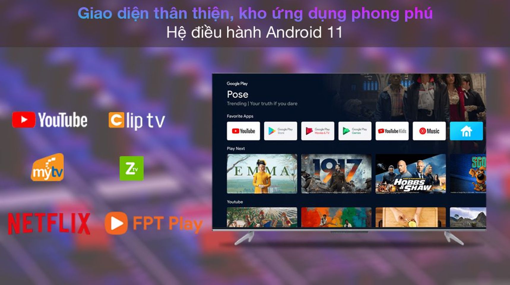 Android Tivi TCL 55P725 55 inch 4K 6