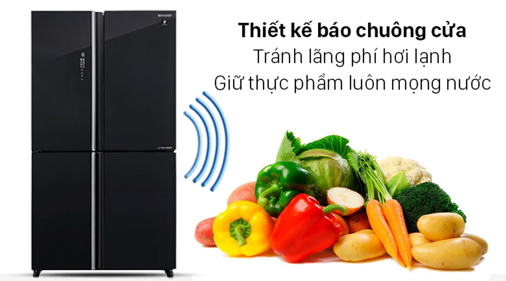 Tủ lạnh Sharp SJ-FXP640VG-BK inverter 572 lít 7