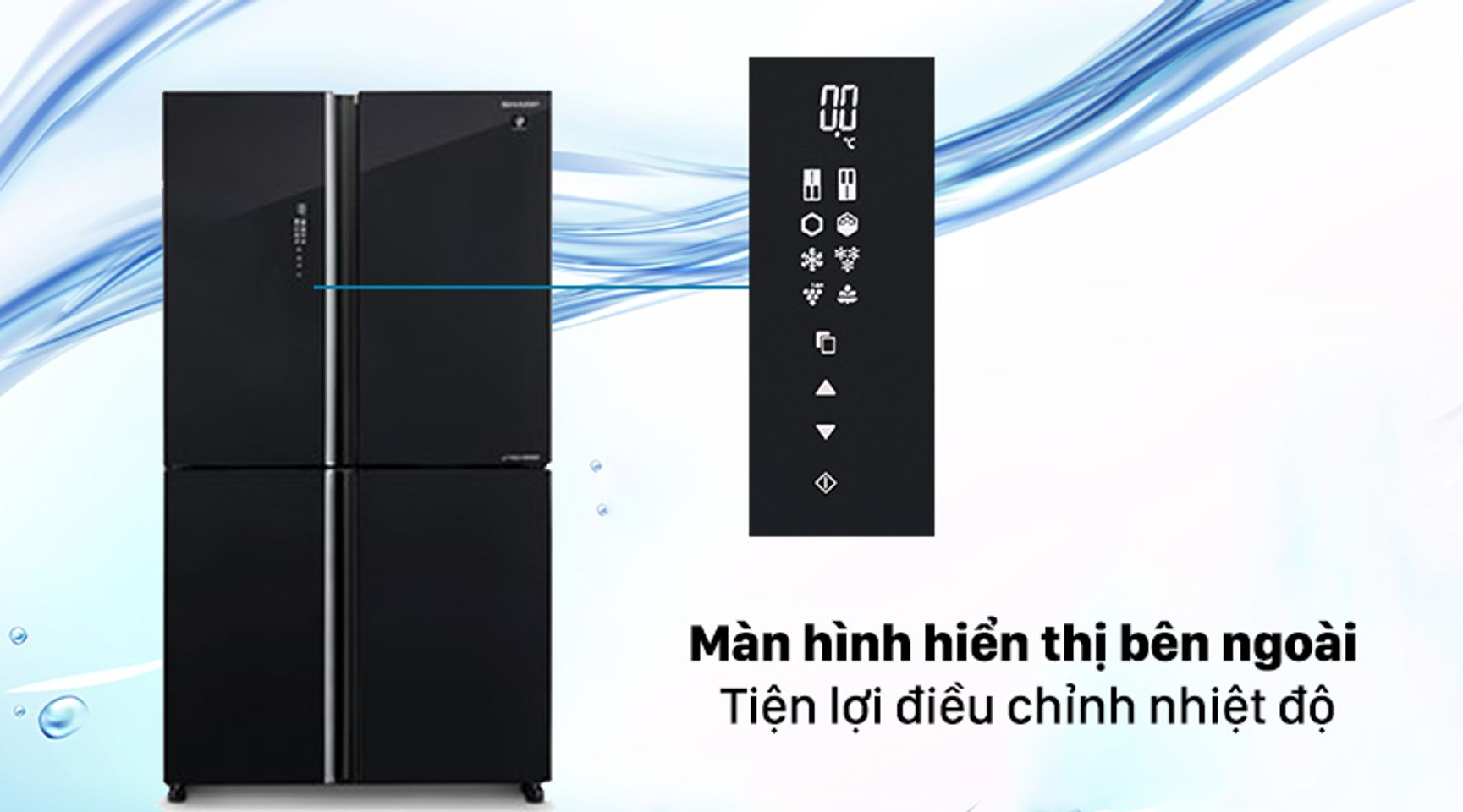 Tủ lạnh Sharp SJ-FXP640VG-BK inverter 572 lít 8