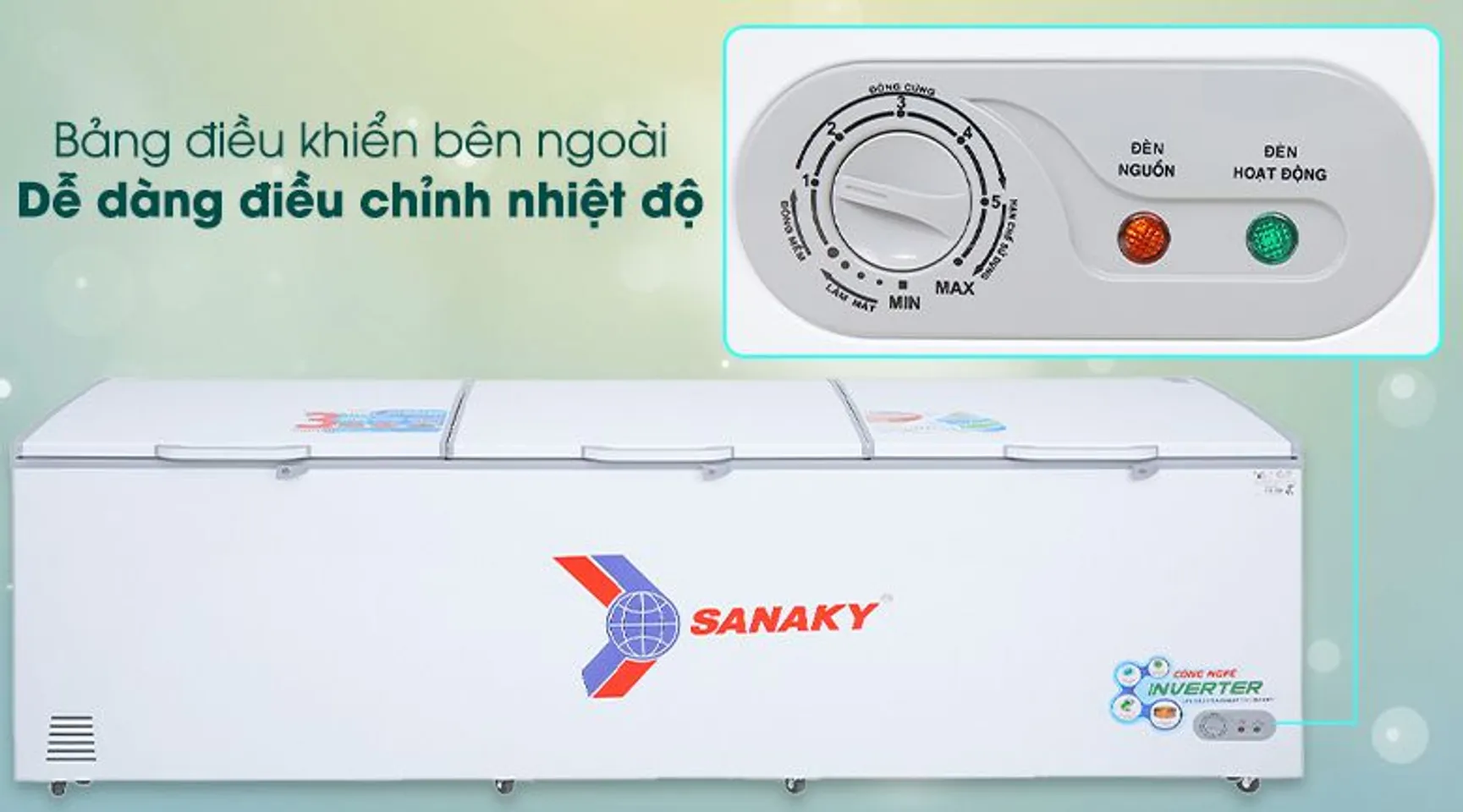 Tủ đông Sanaky VH-1399HY3 inverter 1200 lít 7