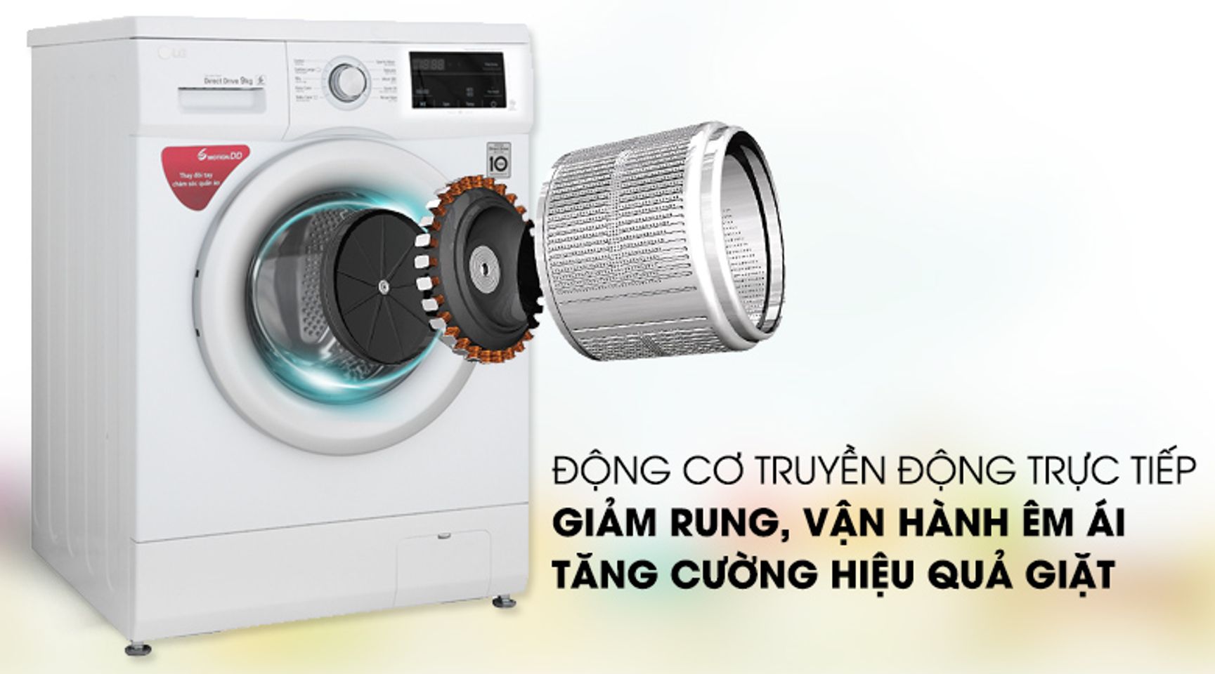 Máy giặt LG FM1209N6W Inverter 9kg 3