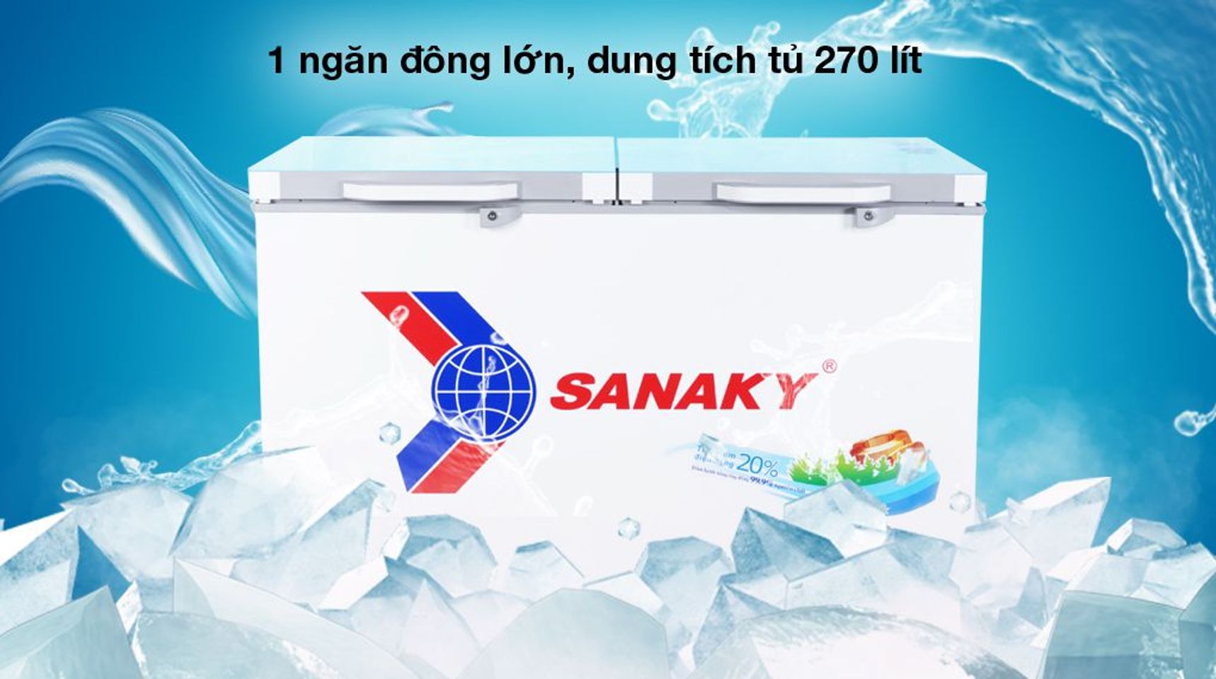 Tủ đông Sanaky VH-3699A2KD 1 ngăn đông 270 lít 3