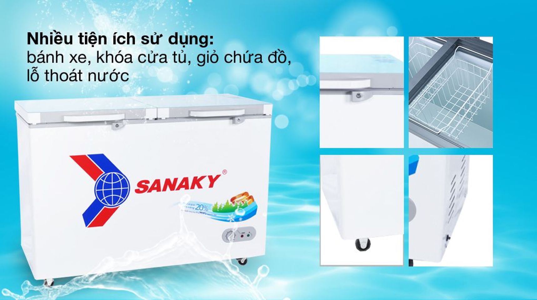 Tủ đông Sanaky VH-3699A2KD 1 ngăn đông 270 lít 8