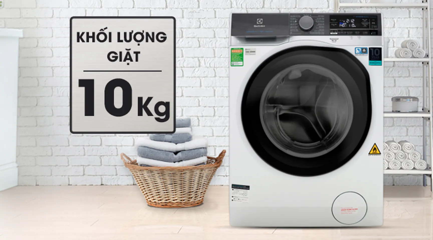 Máy giặt sấy Electrolux EWW1042AEWA inverter 10 kg 2