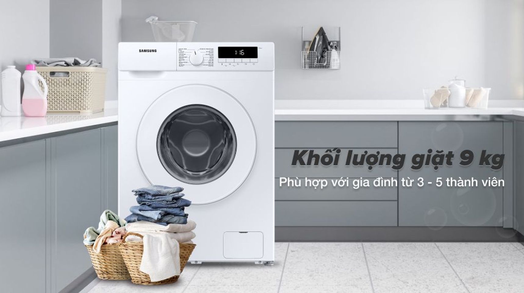 Máy giặt Samsung WW90T3040WW/SV Inverter 9kg 2