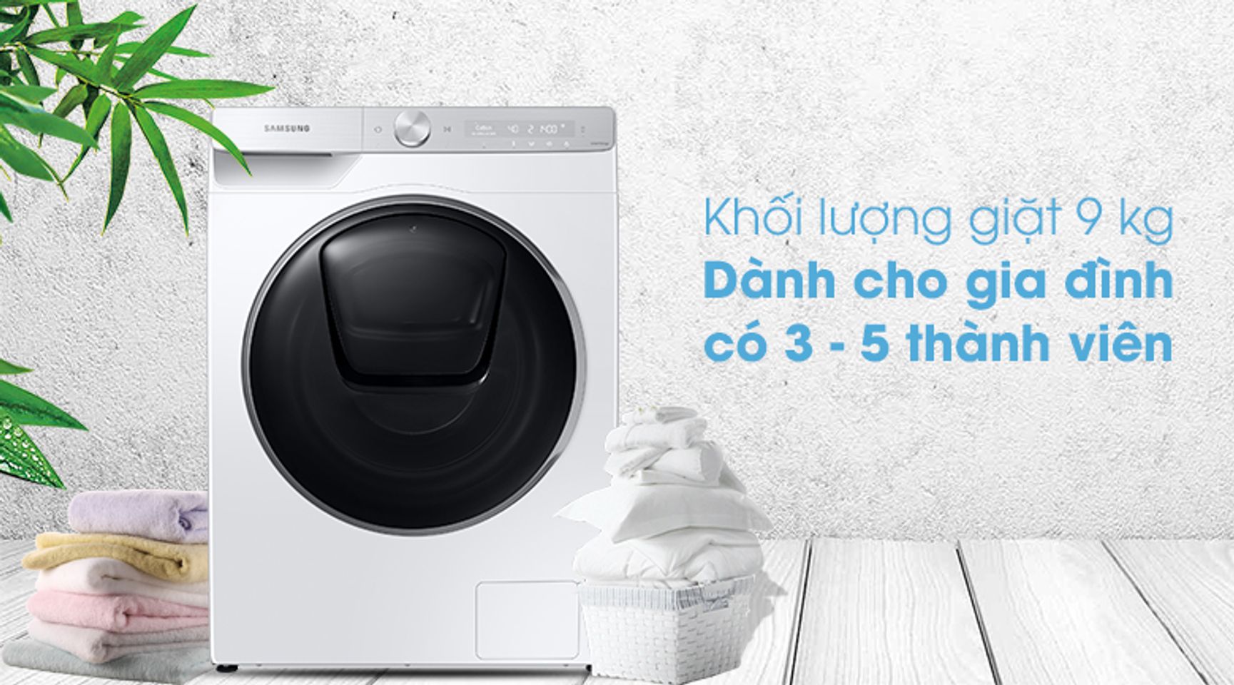 Máy giặt Samsung WW90TP54DSH/SV Inverter 9kg 2