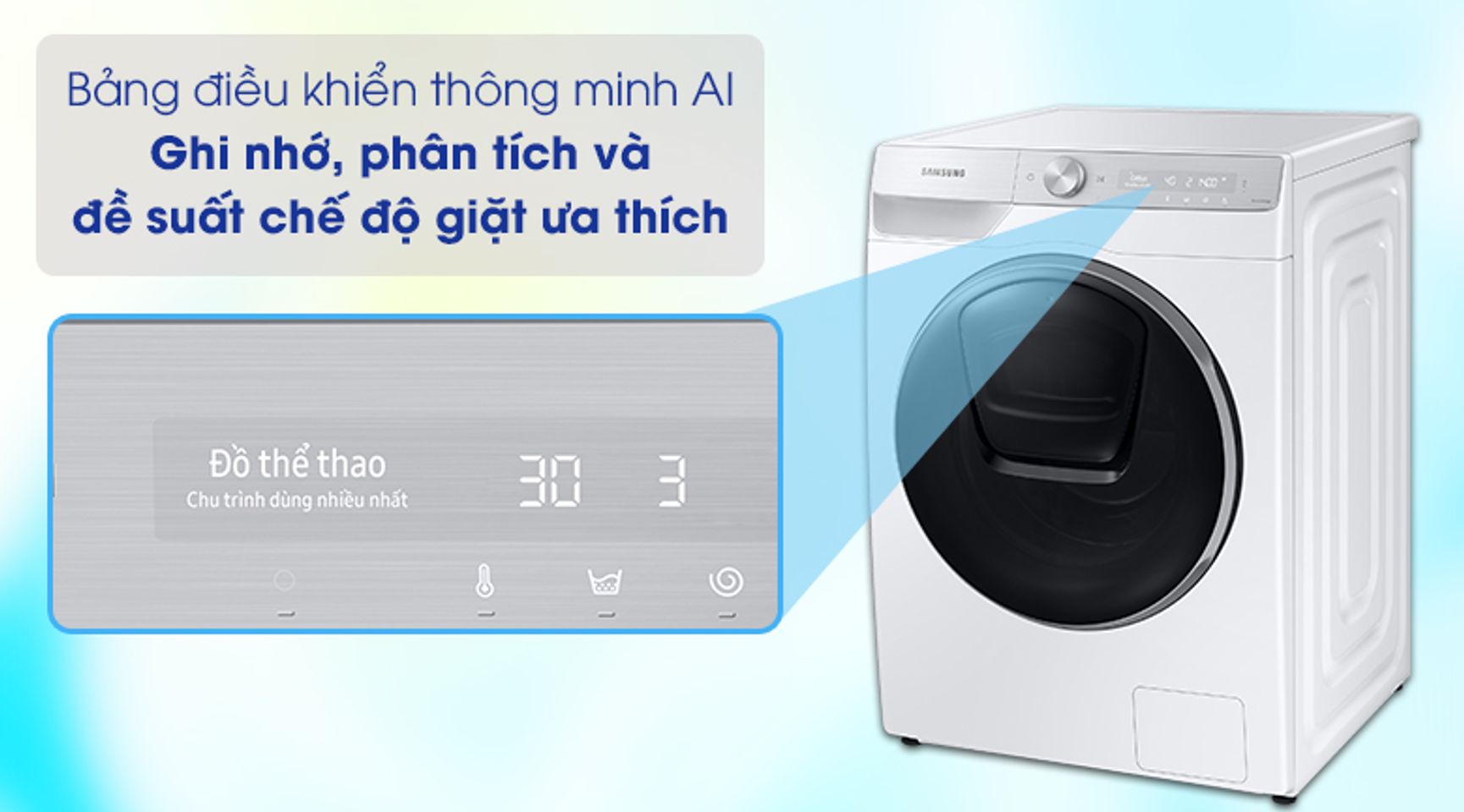 Máy giặt Samsung WW90TP54DSH/SV Inverter 9kg 4