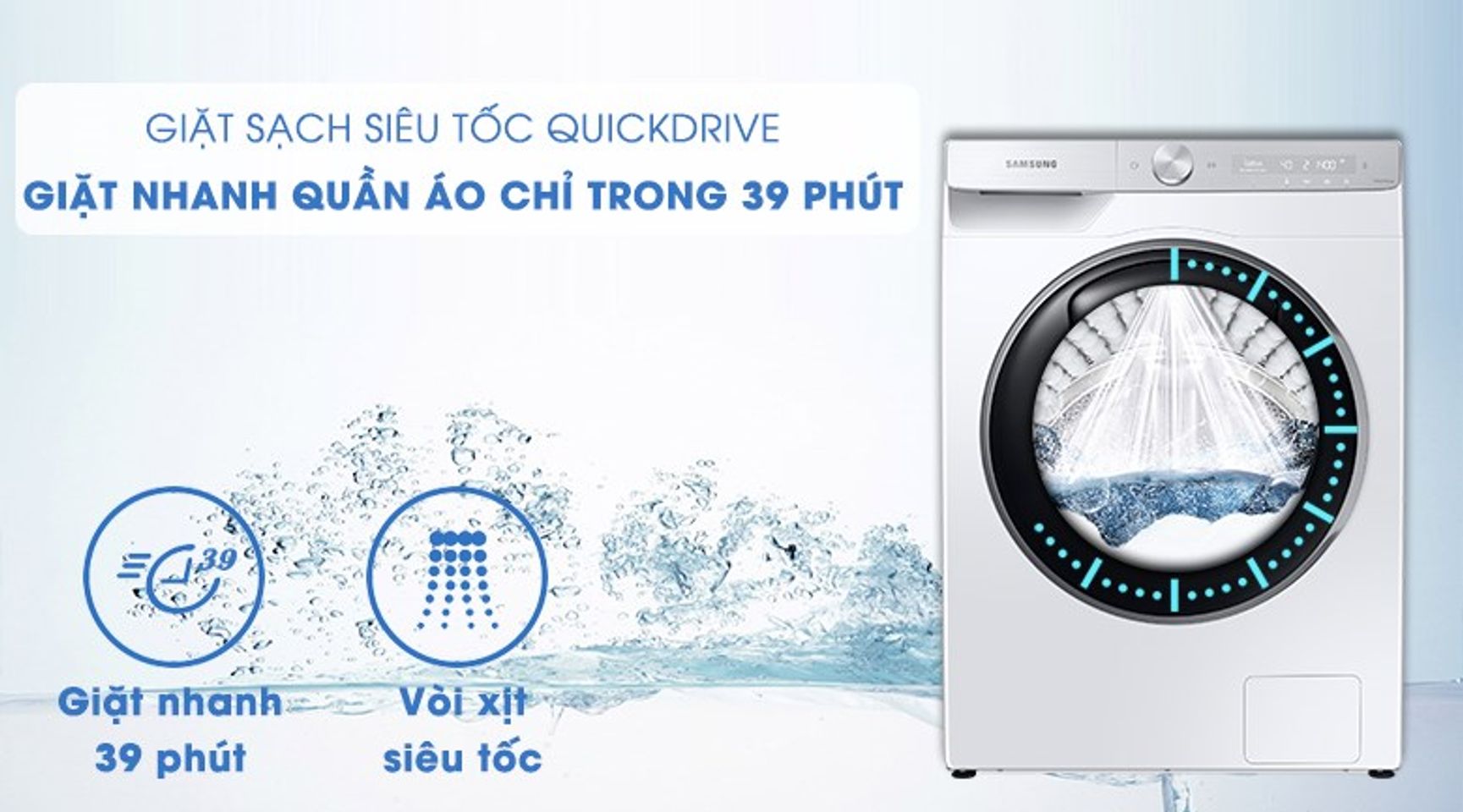 Máy giặt Samsung WW90TP54DSH/SV Inverter 9kg 7