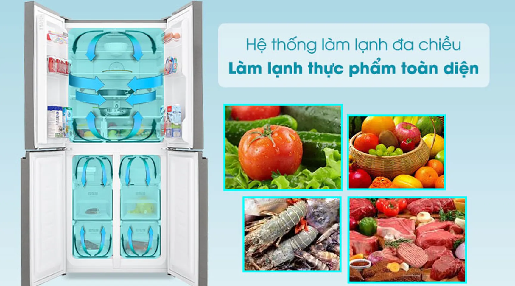 Tủ lạnh Sharp SJ-FXP480VG-BK inverter 401 lít 8