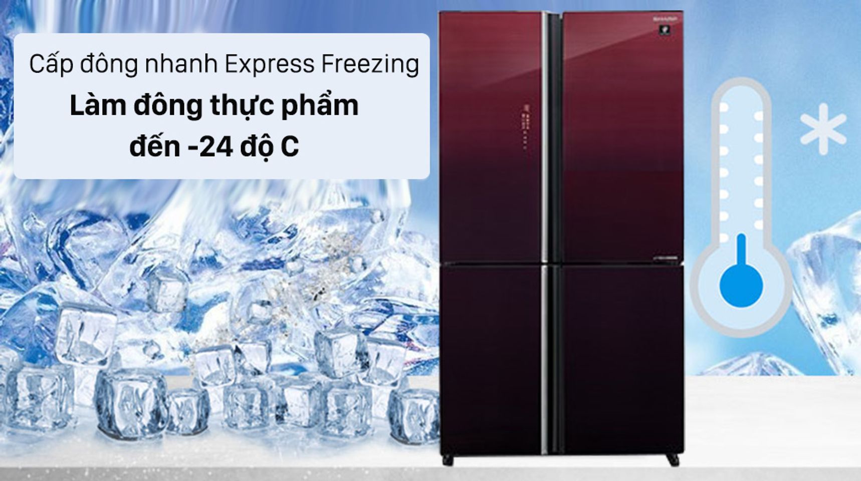 Tủ lạnh Sharp SJ-FXP600VG-MR inverter 525 lít 4