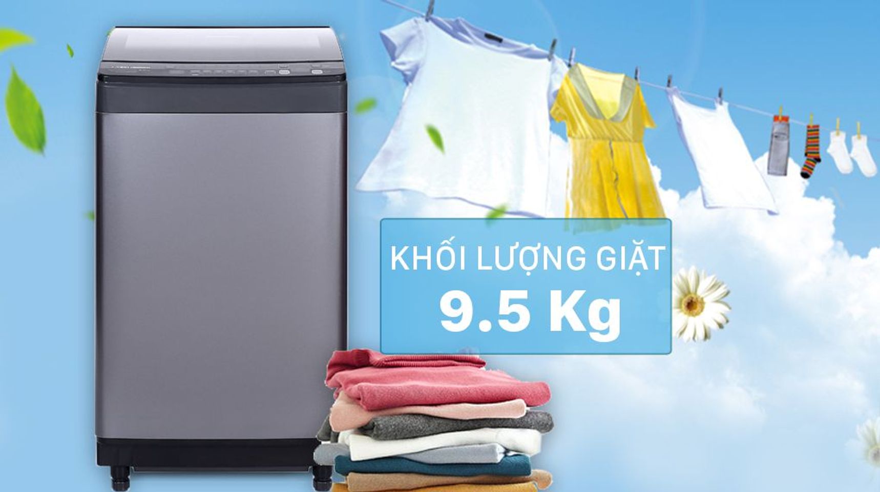 Máy giặt Sharp ES-X95HV-S Inverter 9.5kg 1