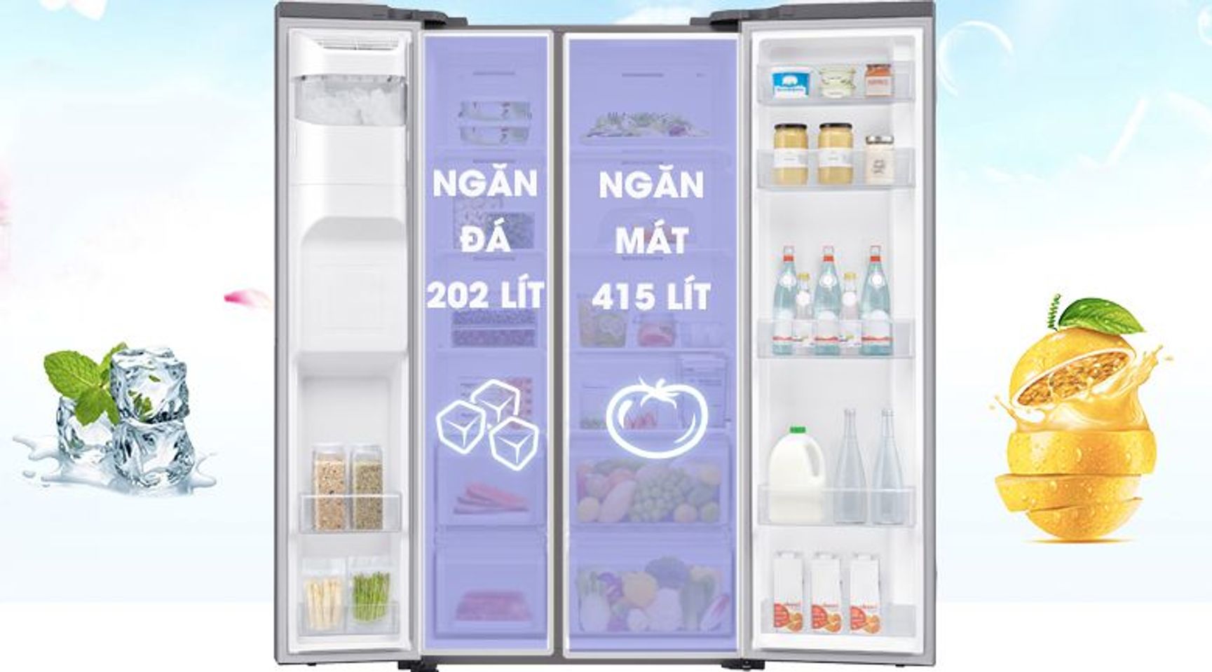Tủ lạnh Samsung RS64R5101SL/SV inverter 617 lít 2