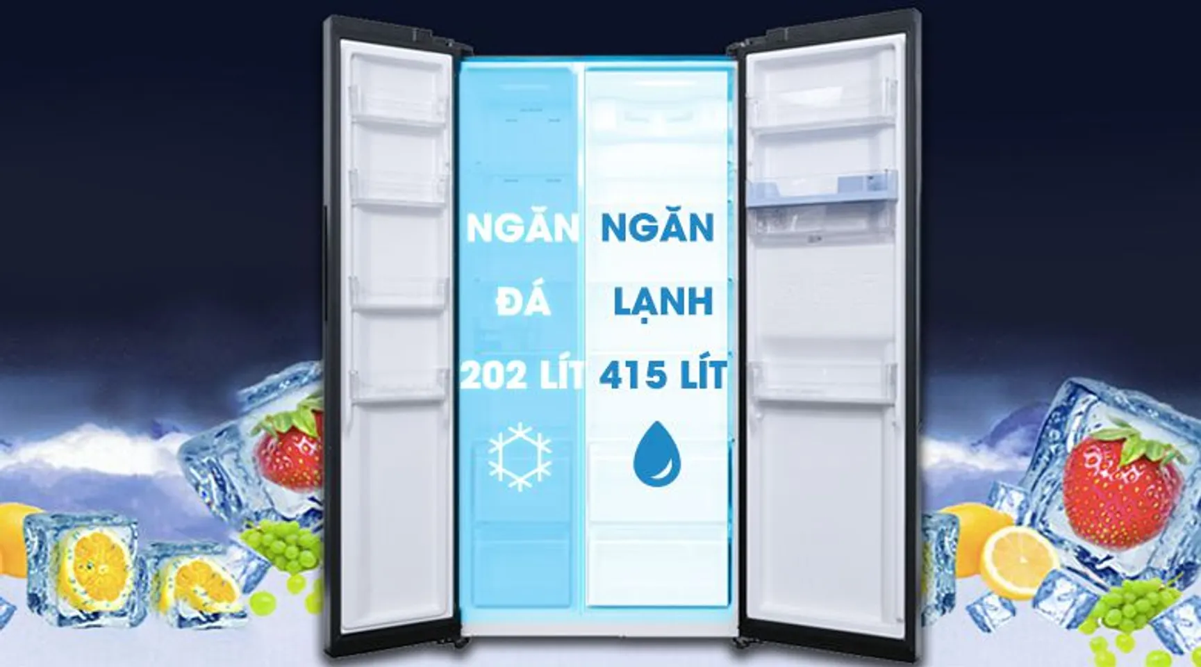 Tủ lạnh Samsung RS64R53012C/SV inverter 617 lít 2