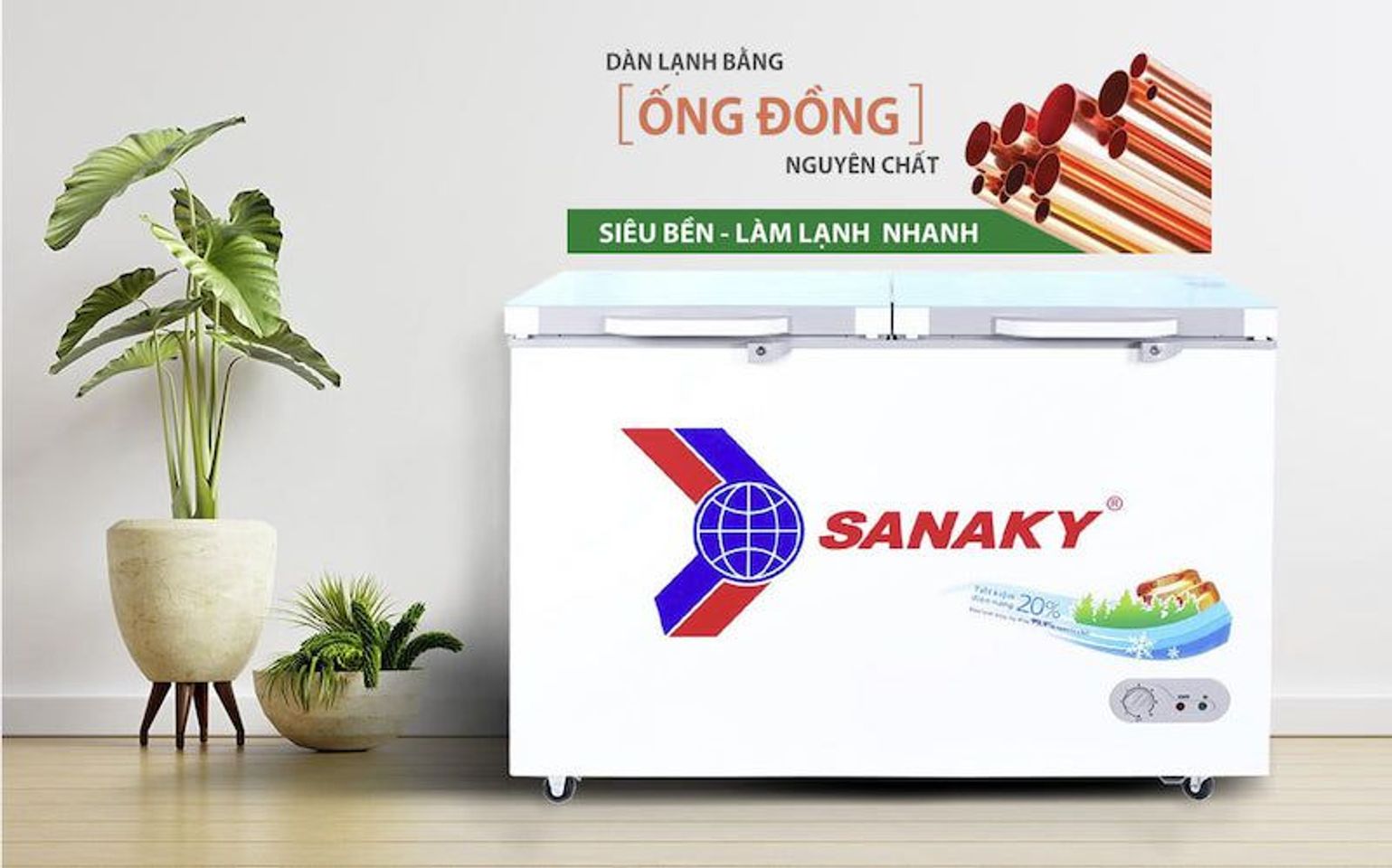 Tủ đông Sanaky VH-2599A2KD 1 ngăn đông 208 lít 1
