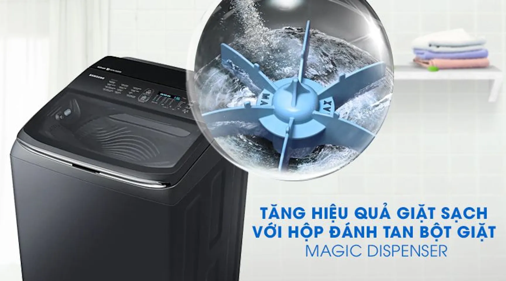 Máy giặt Samsung WA22R8870GV/SV inverter 22 kg 7