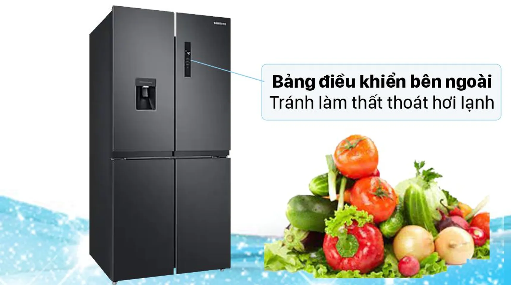 Tủ lạnh Samsung RF48A4010B4/SV inverter 488 lít 9