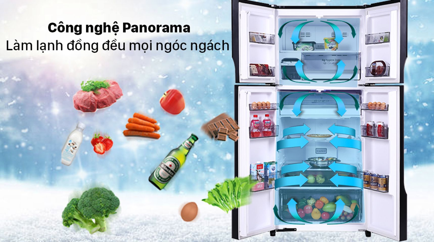 Tủ lạnh Panasonic NR-DZ601VGKV inverter 550 lít 3