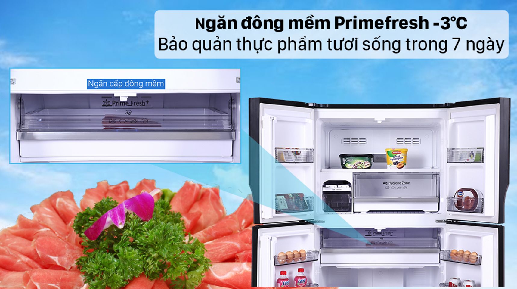 Tủ lạnh Panasonic NR-DZ601VGKV inverter 550 lít 4