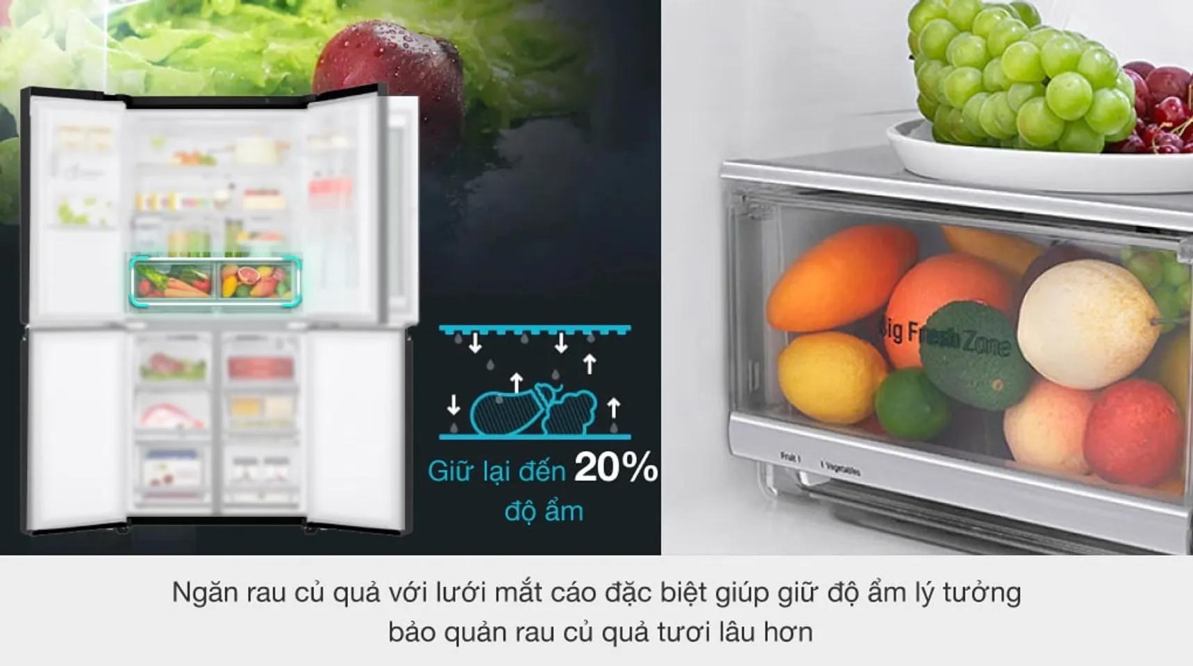 Tủ lạnh LG GR-X22MB inverter 496 lít 3