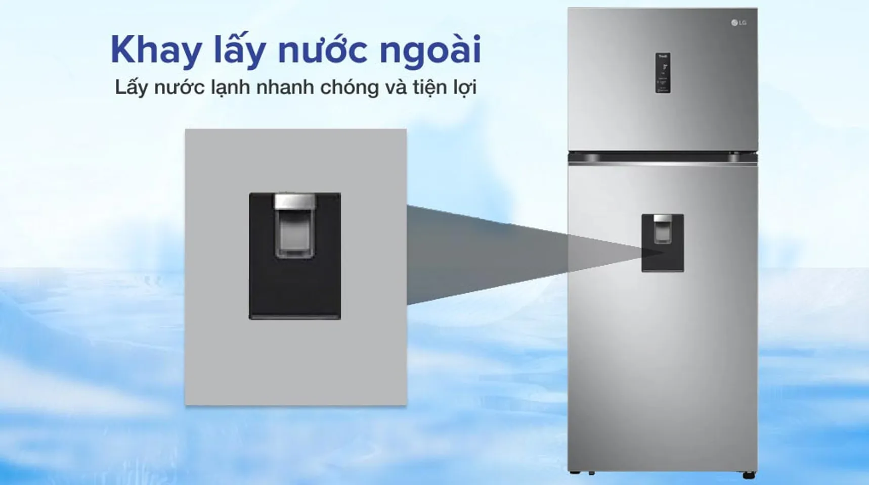 Tủ lạnh LG GN-D372PSA inverter 374 lít 2