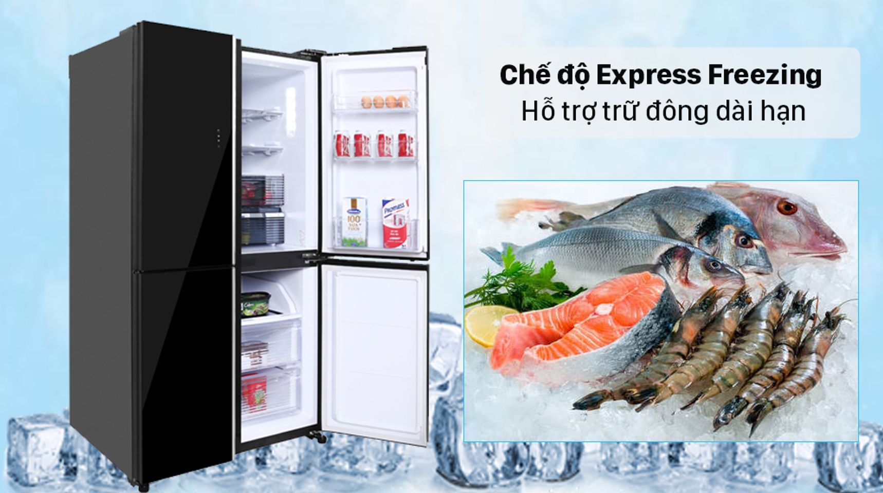 Tủ lạnh Sharp SJ-FXP600VG-BK inverter 525 lít 6