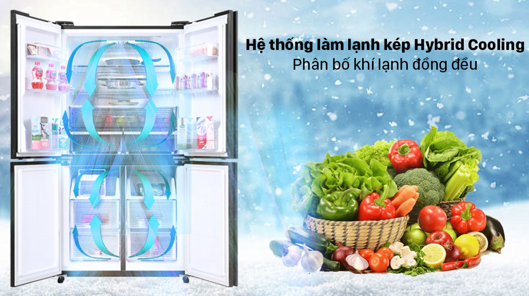 Tủ lạnh Sharp SJ-FXP600VG-BK inverter 525 lít 8