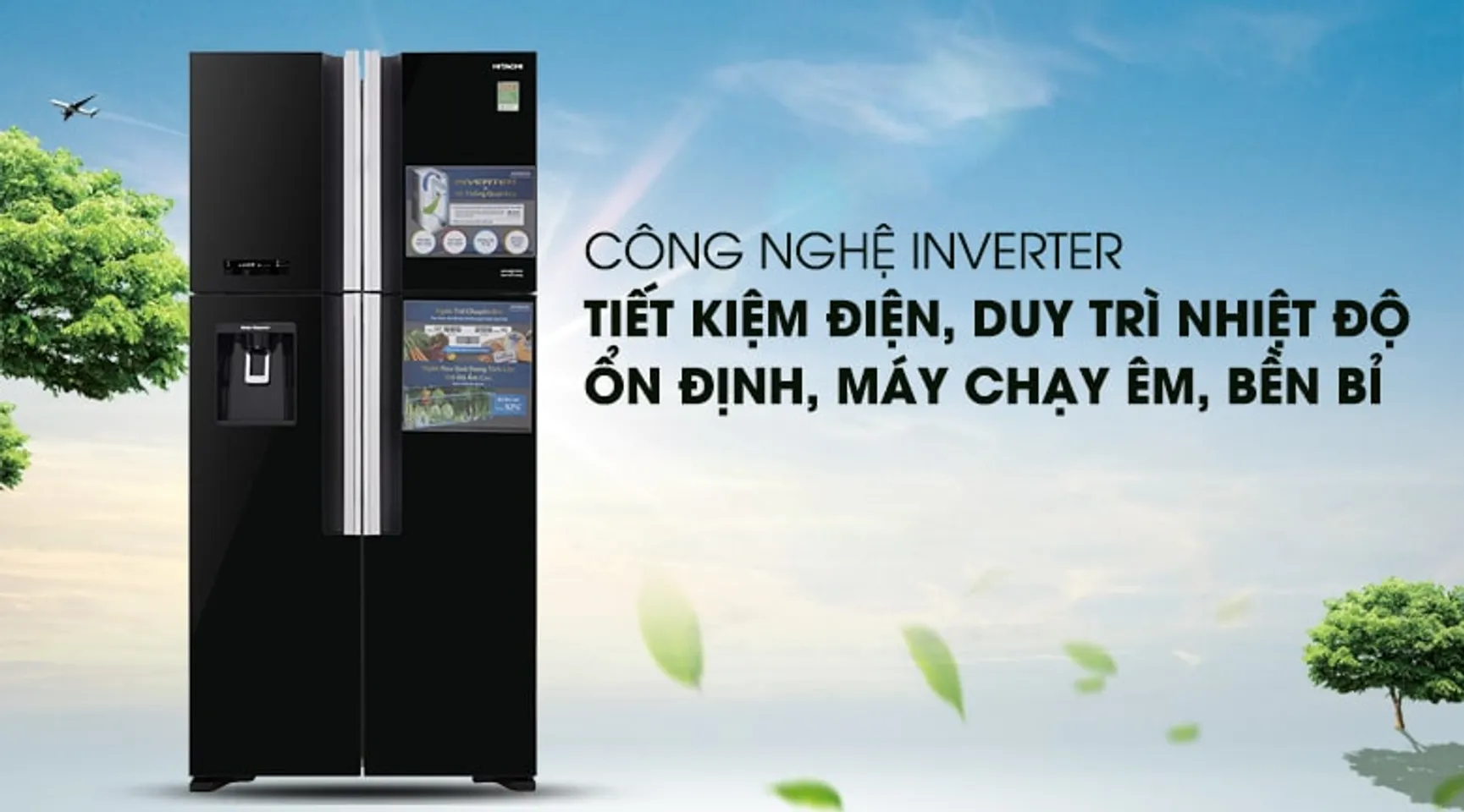 Tủ lạnh Hitachi Inverter 540 lít R-FW690PGV7X (GBK/Đen - GBW/Nâu) 4