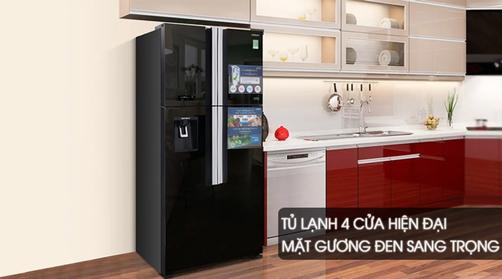 Tủ lạnh Hitachi Inverter 540 lít R-FW690PGV7X (GBK/Đen - GBW/Nâu) 2