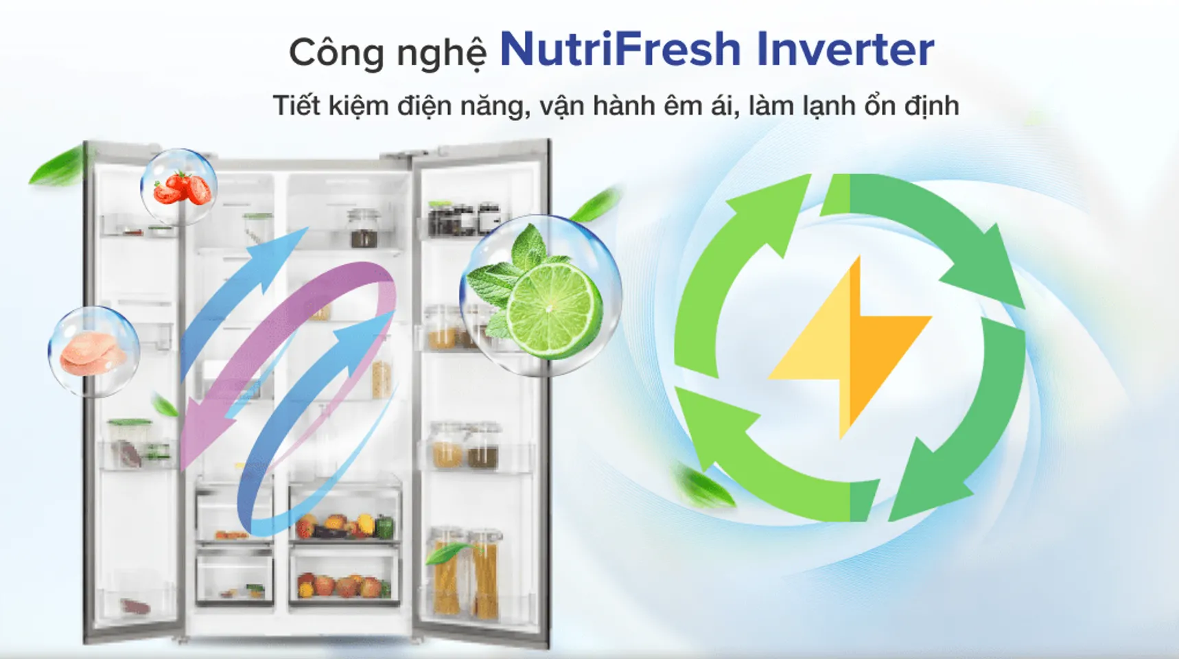 Tủ lạnh Electrolux Inverter 505 lít ESE5401A-BVN - Công nghệ NutriFresh Inverter